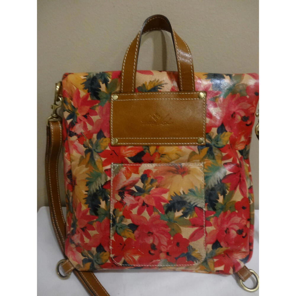Patricia Nash Flower Bouquet Convertible Luzille Backpack - Picture 4 of 9